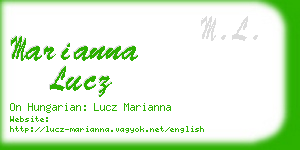 marianna lucz business card